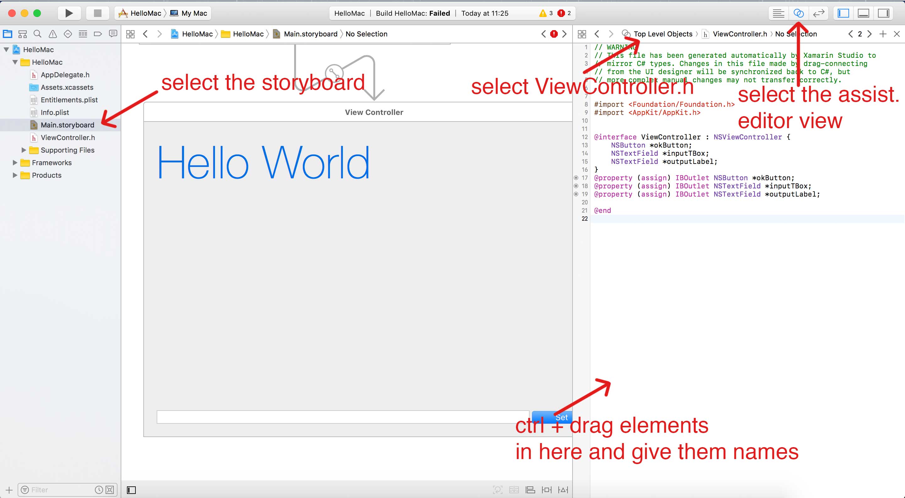 xcode-outlets