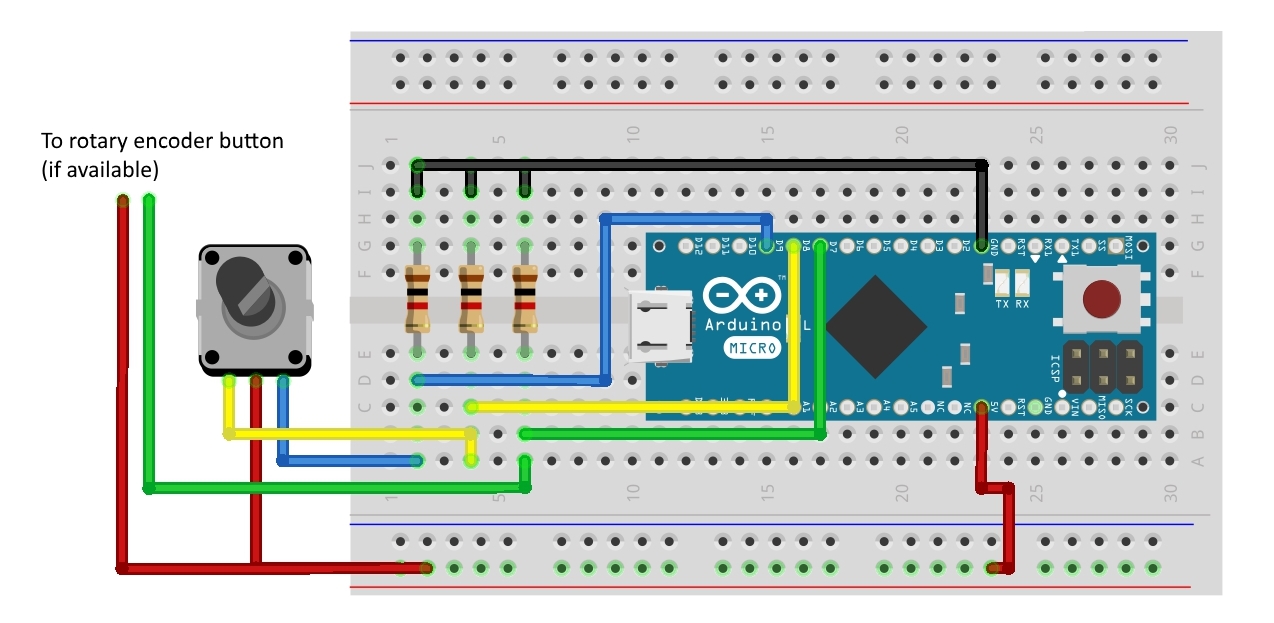 rotary-test-circuit_Steckplatine